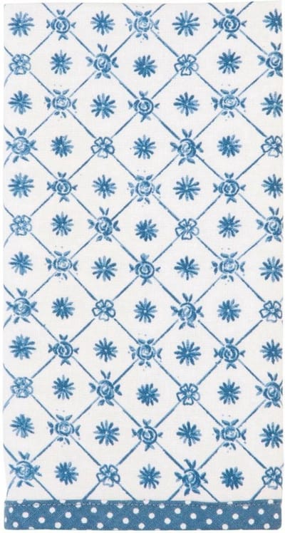 Clayre & Eef Servetten 6 stuks 40 x 40 cm SPL blauw - M x P43BL