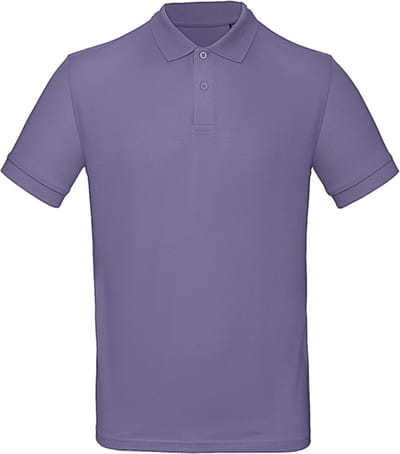 Lila Polo shirt B&C maat XL