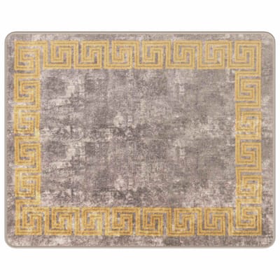 vidaXL - Tapijt - Runner - MARSA - Grijs - 80 - x - 100 - cm - Polyester - en - PVC