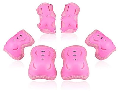 Knie-en Elleboogbeschermers Set voor Kinderen - Skate, Fiets en Outdoor Activiteiten - Roze - 3-15 Jaar