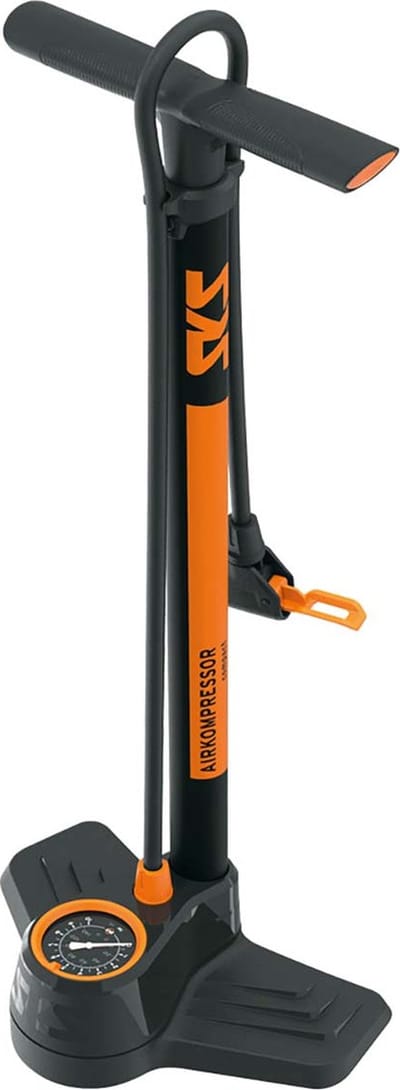 SKS Compacte hogedrukpomp - 10 bar - met manometer en universele ventielkop