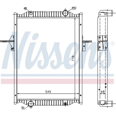 Radiator, motorkoeling NISSENS 63782A