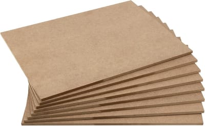 MDF Platen - Hardboard Platen - Doe-het-zelf Projecten - Fijne Textuur - 8 stuks 28 x 35 cm - Bruin