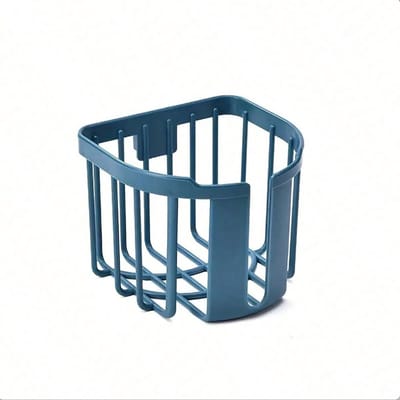 Toiletrolhouder - Wandtoiletrolhouder - Plank - Tissuebox zonder boren - Toiletrolorganizer, geschikt voor badkamers, douches, enz., blauw.
