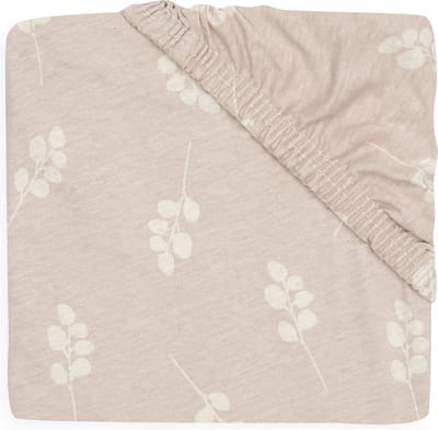 Jollein - Hoeslaken Jersey 70x140cm - Wieg, Ledikant, Babybed - Twig - Wild Rose