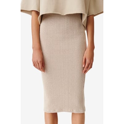 IRO Paris Ghita Taupe/ecru Maat: XS | Midi Rokken Outlet | Dames | Ecru