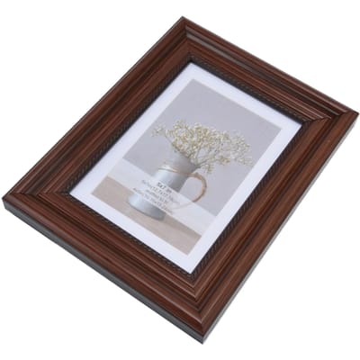 Cadre Photo Concave Style Simple Cadre Photo Rectangulaire pour Salon Chambre à CoucherM gray