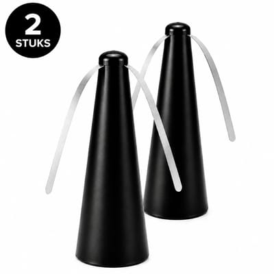 Vliegenverjager voor op tafel - Fly Fan - Set van 2 - voor Binnen & Buiten - Werkt op 2x AA Batterijen