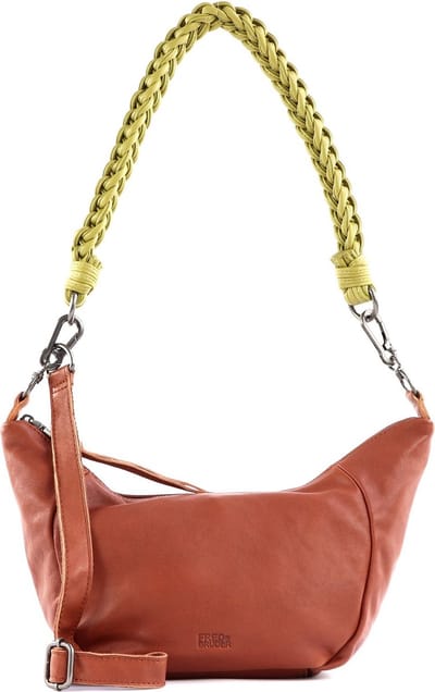 FREDsBRUDER Leren Schoudertas Nida Shoulderbag Golden Brown Terracotta