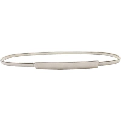Elastische Gouden Ketting Riemen Voor Dames Taille Zilveren Tailleband Stretch Gouden Riem Jurk Rok Decor white