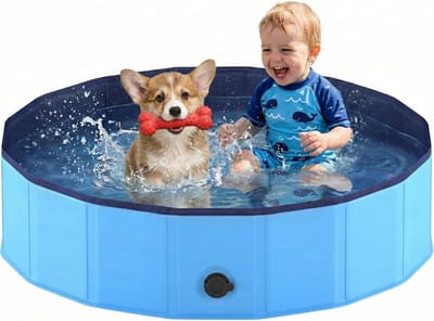 Solvix hondenzwembad - Hondenbad - PVC - Krabbestendig - Snelle afvoer - Voor Honden en Katten