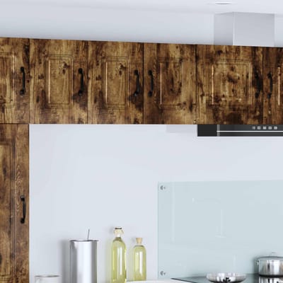 vidaXL - Vaatwasserpaneel - Kalmar - Rook - Eiken - 30 - x - 31 - x - 40 - cm - Bewerkt - hout