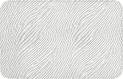 Badmat 80x50 cm - Antislip - Golven - Ribbels - Wit - Badmatten voor badkamer - Badkamermat - Douchemat - Badkamer mat