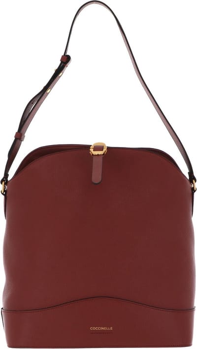 COCCINELLE Leren Schoudertas Josephine Shoulderbag Cinnamon Bruine