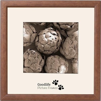 Fotolijst Merano 20X20 Bruin - Normaal glas - 12 mm breed profiel - Goodlife Picture Frames