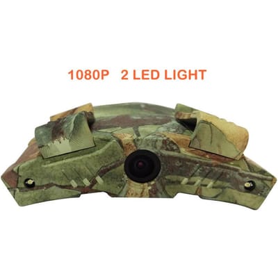 Clip de Chapeau de Randonnée Caméra Clipable HD 1080P Enregistrements Caméra d'Action Sportive Étanche avec 2 LED d'Urgence camouflage