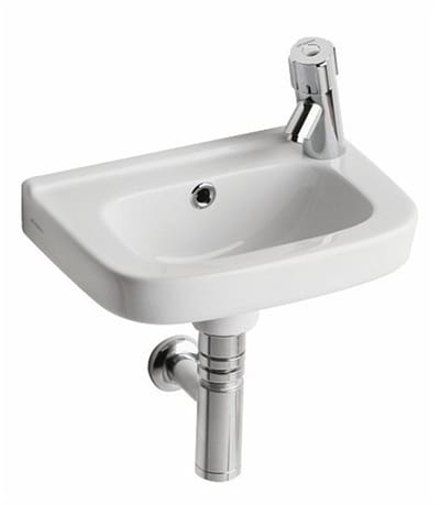 Geberit 300 Basic fontein zonder kraangat met overloop 36x25x15cm wit