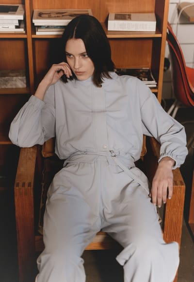 Ian jacket technical jersey | Light Blue - Light Blue / S