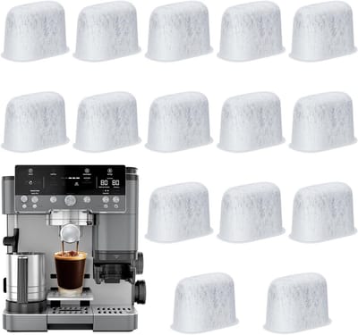 SnelShoppen - 15Pack Waterfilter Inserts voor Koffiemachines, Vervangingsfilters voor Ninja Luxe Koffiemachine, Efficiënte Geur- en Impuriteitenverwij