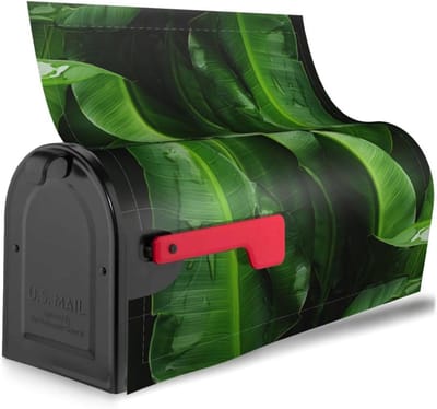 Brievenbushoes Decoratie - Brievenbus Versiering - Huis Aankleden - Magnetische Bevestiging - 46 x 53 cm - Zwart