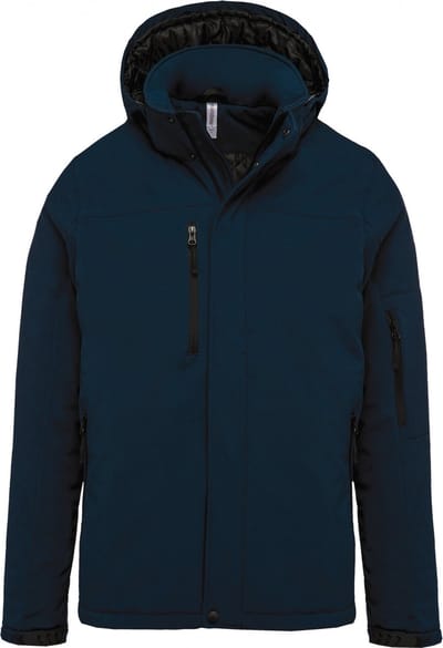 Kariban Gewatteerde softshell herenparka met capuchon K650 - Navy - XXL