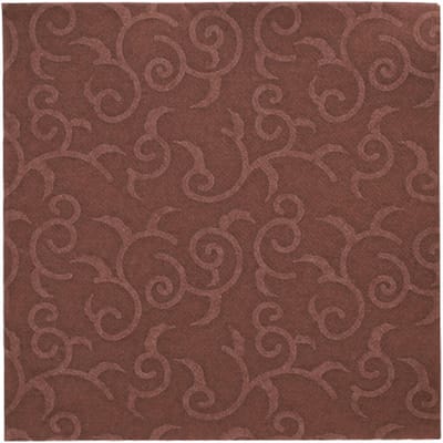 50 Servetten ROYAL Collection 1/4 vouw 40 cm x 40 cm bruin Casali