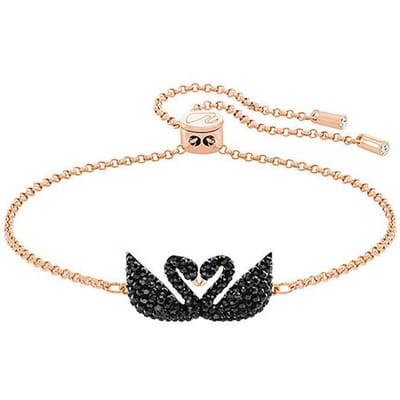 Swarovski ICONIC SWAN Bracelets Femme 5344132 Rose Gold-tone Plated|F|Box+Shopping Bag blue