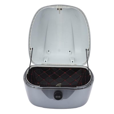 Top case de moto avec serrure à combinaison ABS étanchéité Boîte arrière Porte-bagages pour vélo électrique gray