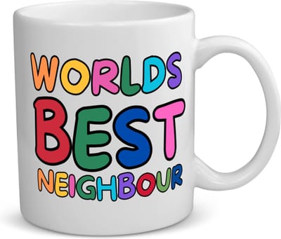 Akyol - world's best neighbour koffiemok - theemok - Buurman - beste buurman - verjaardagscadeau - kado - gift - 350 ML inhoud