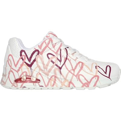 Hartjes-print sneakers voor dames Skechers Uno Spread The Love