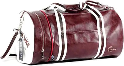 Avoir Avoir®-Sporttas voor mannen en vrouwen - Waterdicht PU-materiaal - Leren ontwerp - Apart schoenencompartiment - Handig formaat 25x25x45cm - Rood