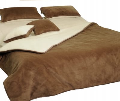 Dekbed 100% Wol - Dubbelzijdig - Puur Australische Merino & Kameel Blend Cocoa Milk – Wit Bruin Premium Wollen Deken OnceDoce® 2 x 450 g/m² - Warm Ademend Zacht – Woolmark ® Keurmerk - Wasbaar – 140x200cm