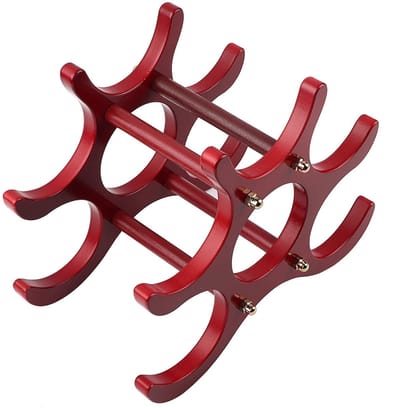 Dailygoods- Wijnrek Hout Premium - Wijnfleshouder - Wijnrek Muur - Wijnrek Staand - Wijnrek Horizontaal - Geschikt voor 6 Flessen - Wijnhouder