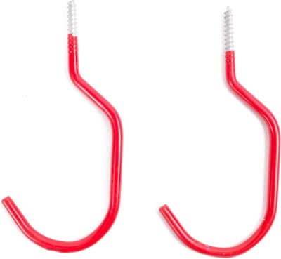 Benson Stalen ophanghaken - 15 cm - rood - set van 2