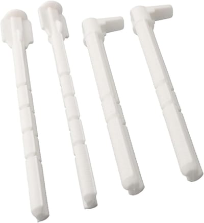 Spoelstang Vervangingsset - Toilet Onderdeel - Stortbak Reparatie - Voor UP320 Cisterne - 140 mm - Wit