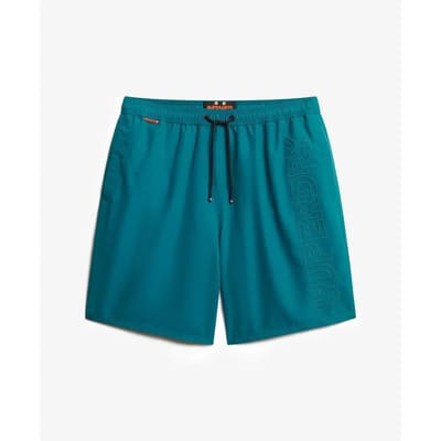 Superdry - Premium zwemshort met borduursel - 43 cm - Heren - Zwembroeken