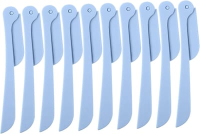 Opvouwbare Trimmers - Gezichtsscheermesjes - Gezichtsbeharing Verwijderen - Roestvrij Staal - 14.5 cm Lengte - Blauw