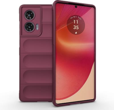 Coverup Hoesje - Geschikt voor Motorola Edge 50 Fusion Hoesje - Coverup Hands-On Rugged Back Cover - Bordeaux