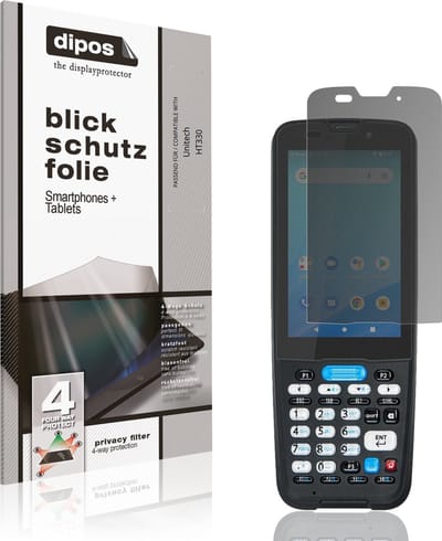 dipos – Matte Privacy Screenprotector geschikt voor Unitech HT330 | Anti-Spy Beschermfolie