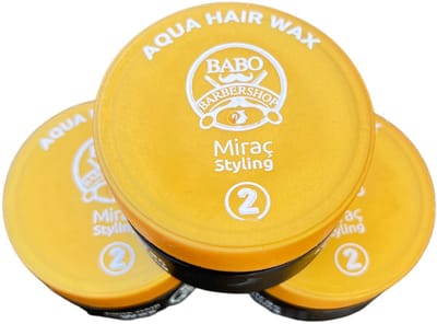 3 Stuks BABO Aqua Hair Wax Miraç 150ml