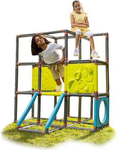 Klimstructuur Kinderen - Speelplaats - Buiten Spelen - Meerdere Combinaties - 80 x 60 x 51 cm - Grijs