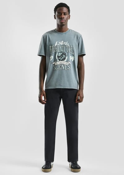 Q/S designed by - Heren broek - Maat 33/L34 - Mannen - 99Z8 GREY/BLACK - katoen
