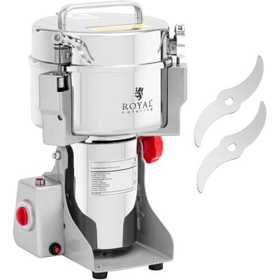 Elektrische kruidenmolen - 2000 g - 21 x 9.5 cm - 3400 W - Royal Catering RCMZ-2000N