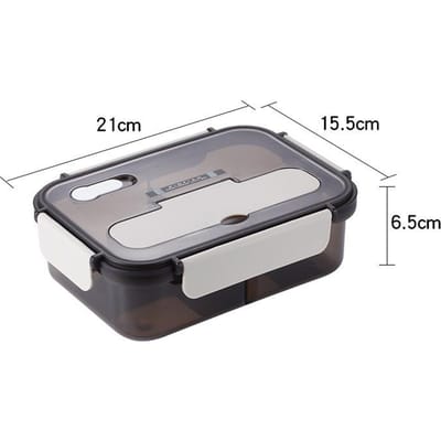 Lunchbox voor kinderen Voedselopslagcontainer met deksels Lekvrije magnetron Voedselverwarmer Snacks Bento-box abrikoos