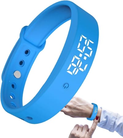 Wekker Armband - Trilhorloge Polsalarm - Stil Wakker Worden - Discrete Vibratie Waarschuwing - Niet gespecificeerd - Blauw