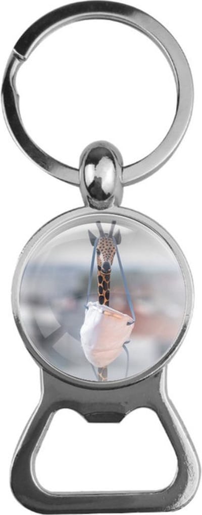 Bieropener Glas - Giraffe Met Mondkap