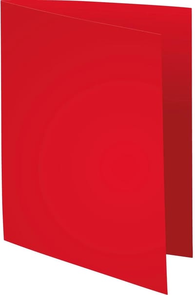 Exacompta 5x SUPER 60 - Pak van 250 inlegmappen - 22x31cm voor A4 - Rood - 850012E