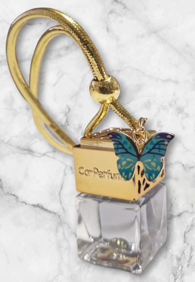 Autoparfum Butterfly Turquoise + Geluksbrenger | 8ml | Spirits | Traditional Ritual Overseas | Auto parfum | Parfum Auto | Autogeur | Autogeurtje | Autoverfrisser | Luchtverfrisser | Autohanger | Car Perfume | Verjaardagscadeau