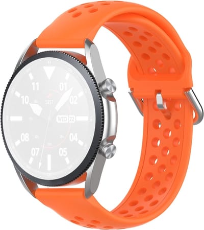 Siliconen bandje - geschikt voor Garmin Vivoactive 4 / Venu 2 / Venu 3 / Forerunner 255 / 265 - oranje