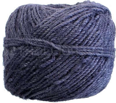 Jute Touw - Natuurlijk Touw - Decoreren en Bevestigen - Milieuvriendelijk Materiaal - 2mm Dikte 50 Yards - Marineblauw